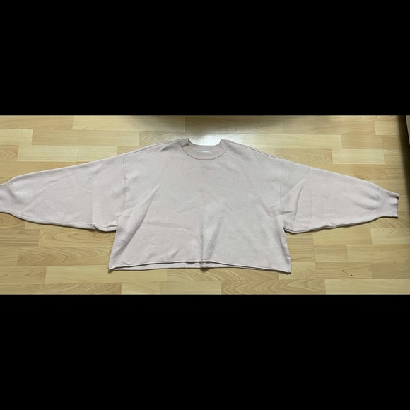 Zara Pink Oversized Knit Sweater - Picture 3 of 7